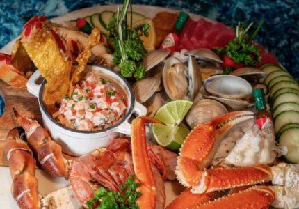 seafood tray created by Proof of the Pudding