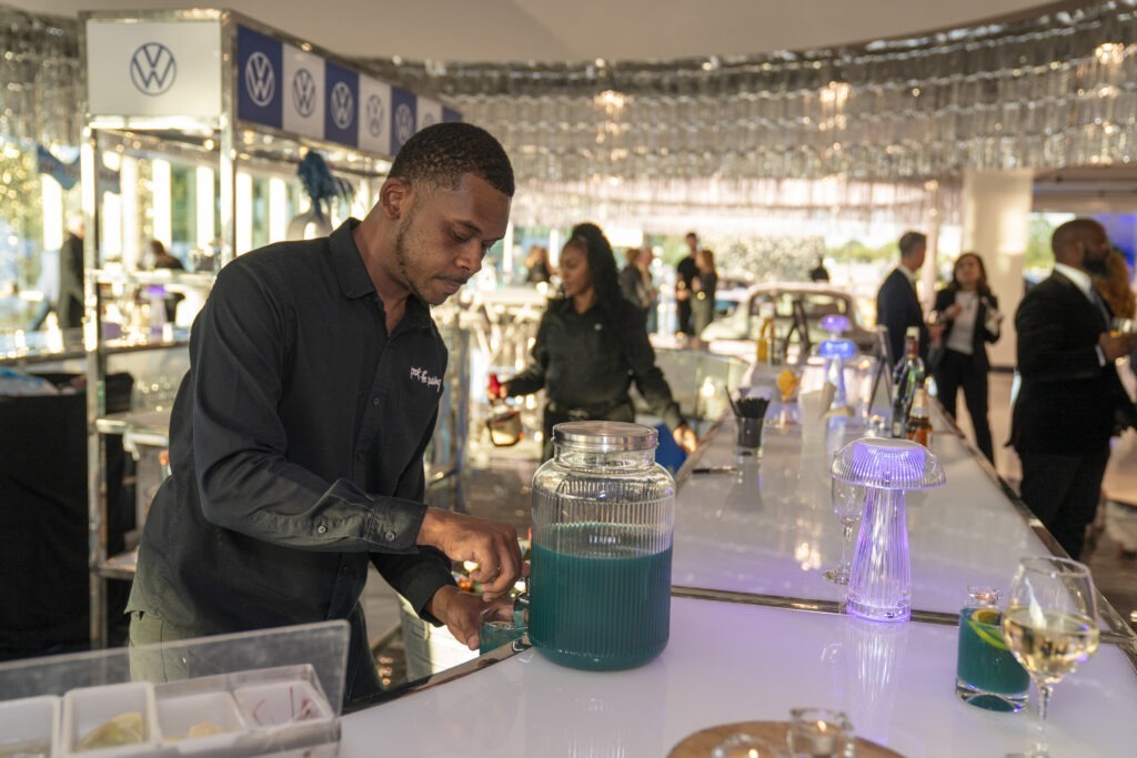 Bartender at 70's Event