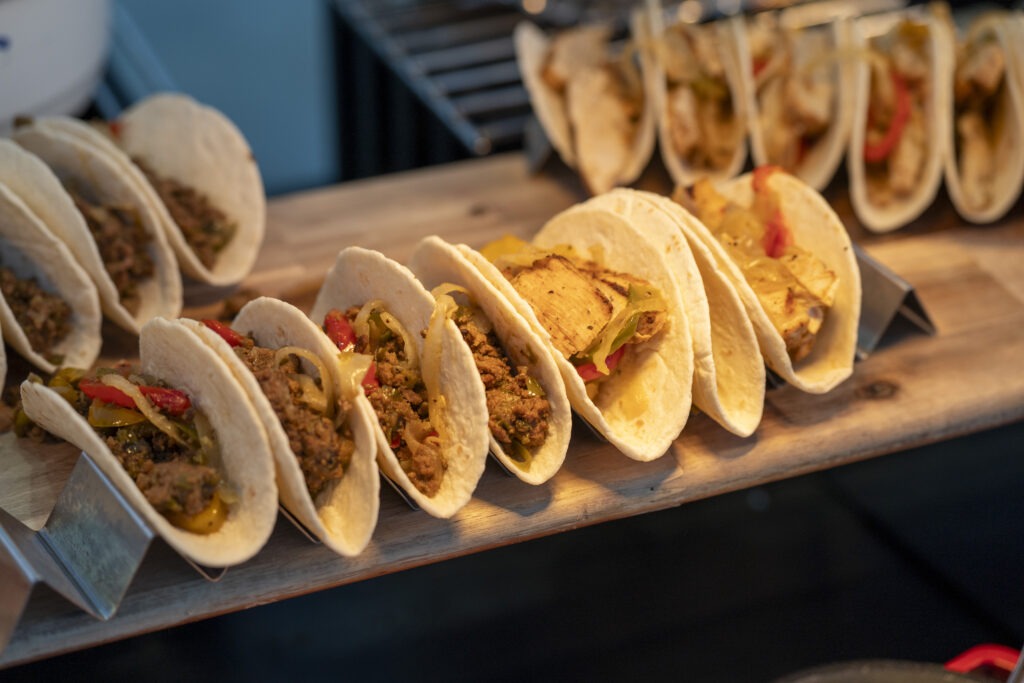 Variety of tacos