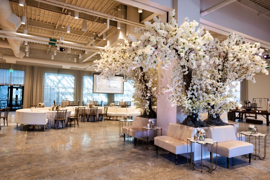 Floral-inspired party decor